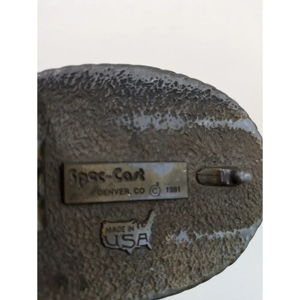 JERRY Bronze‎ Belt Buckle Spec-Cast Denver Co VINTAGE